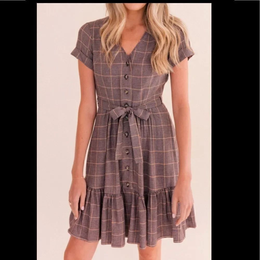 Gal Meets Glam "Emerson" plaid Dress size 20